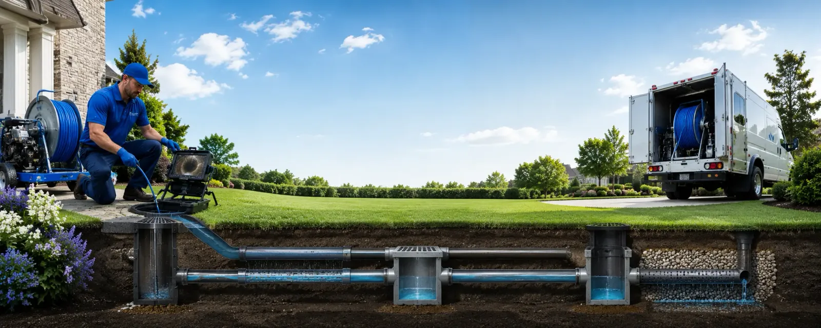 Outdoor drain cleaning information for Wrentham, MA